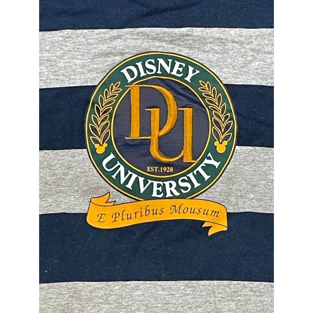 VIntage Disney University Mickey Inc Stripe USA shirt L/XL - Picture 2 of 7
